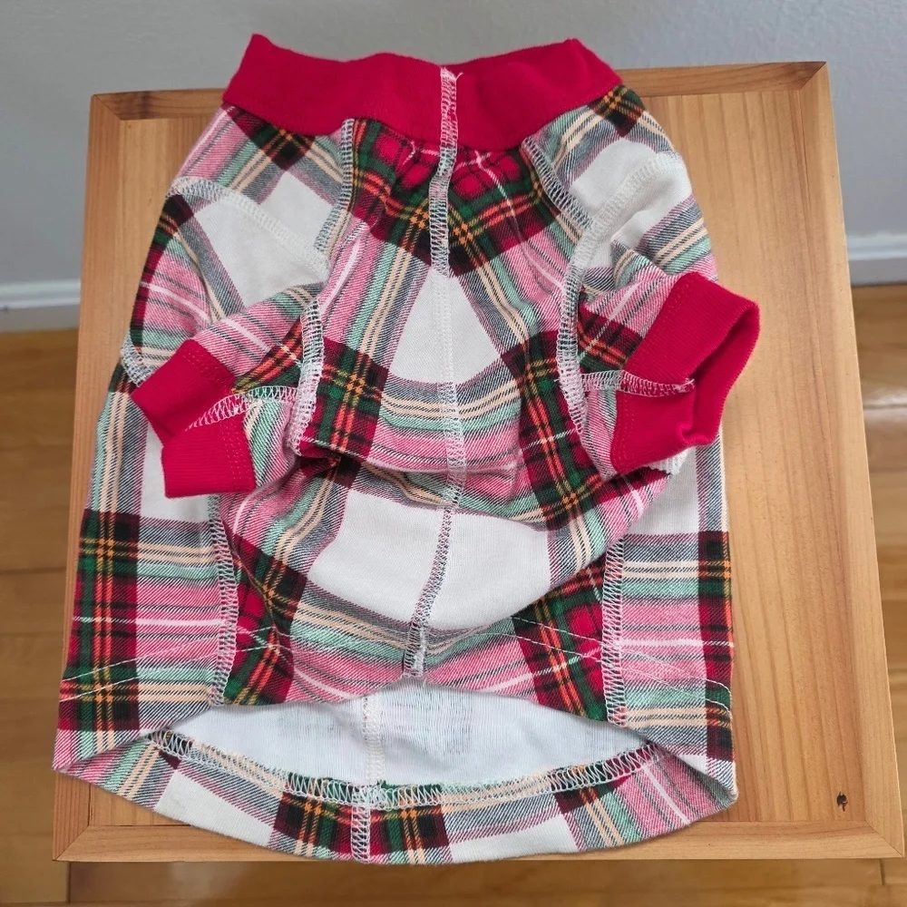 Hanna Andersson Plaid Holiday Dog Pajamas - Small